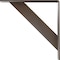Ekena Millwork Traditional Steel Bracket, Hammered Brown 2"W x 14"D x 14"H BKTM02X14X14TRHBR - alternate 7